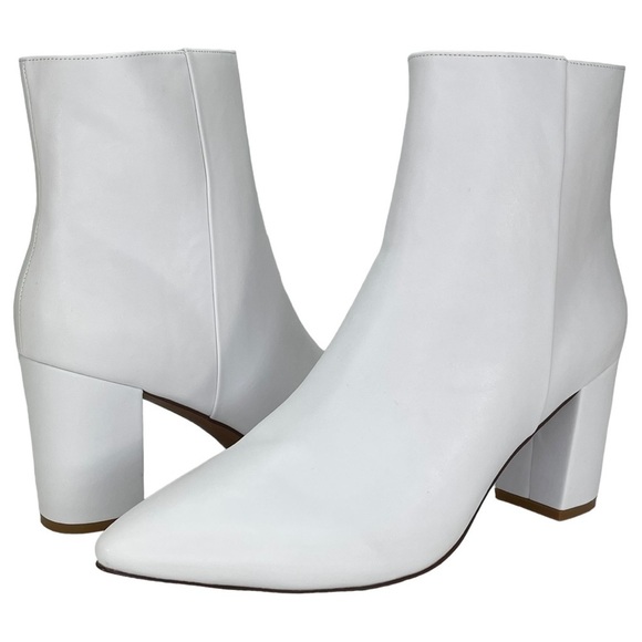 SMASH Shoes Chiku White Faux Leather Womens Ankle Boots Size 12M - Picture 13 of 13